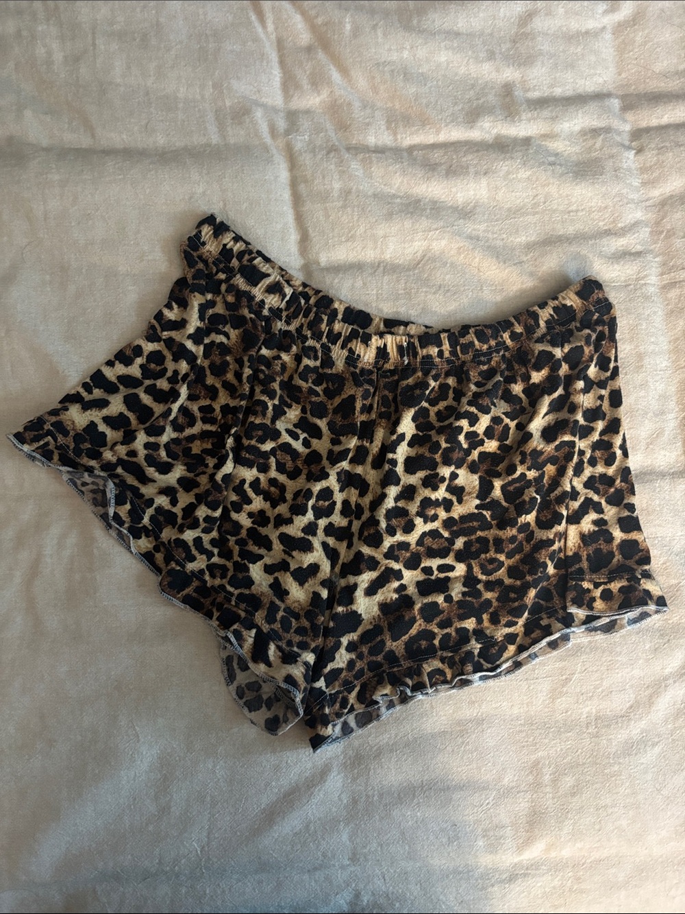 The Be Brand Leopard Print Lounge Shorts